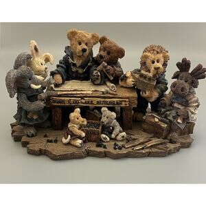 1996 Boyds Bears Friends Noah And Co Ark Builders Large Figurine #4900